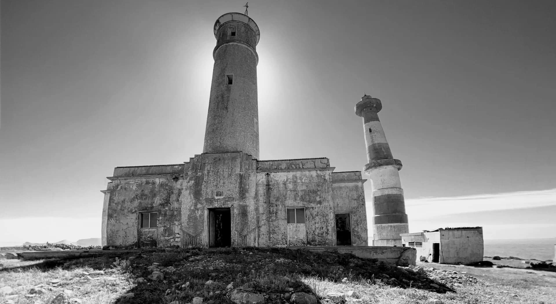 two lighthouses in Ensenada