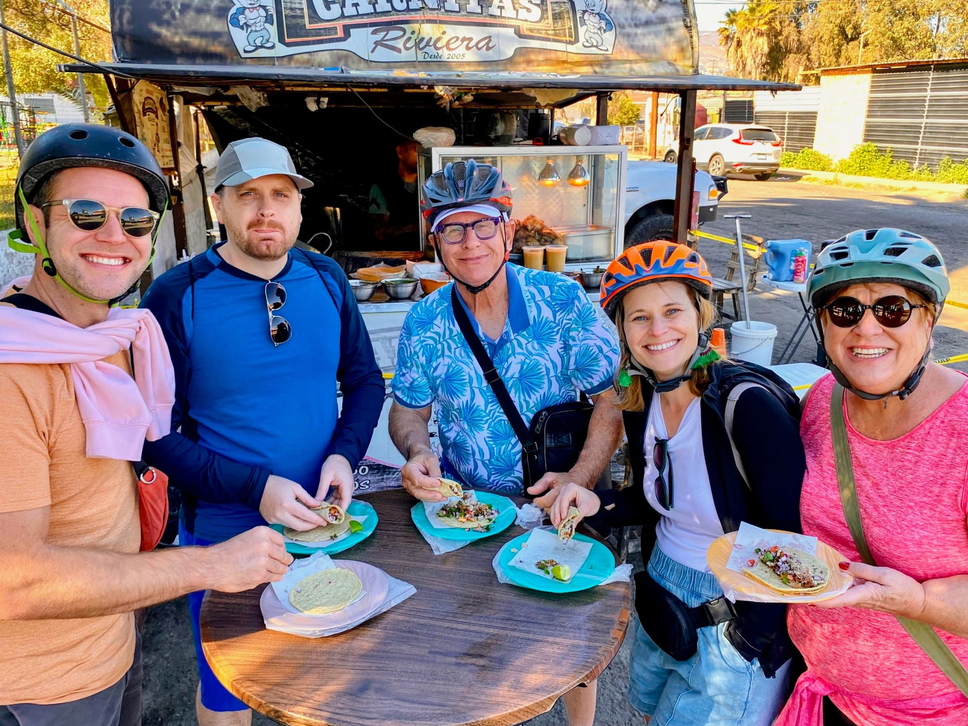 Private Ensenada bike tours and authentic taco tasting shore excursions for cruise ship passengers.